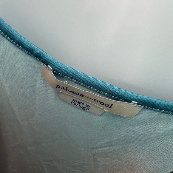 Paloma Wool Chantal Face Graphic Printed Jersey Mini Dress In Blue & Red - Picture 4 of 6